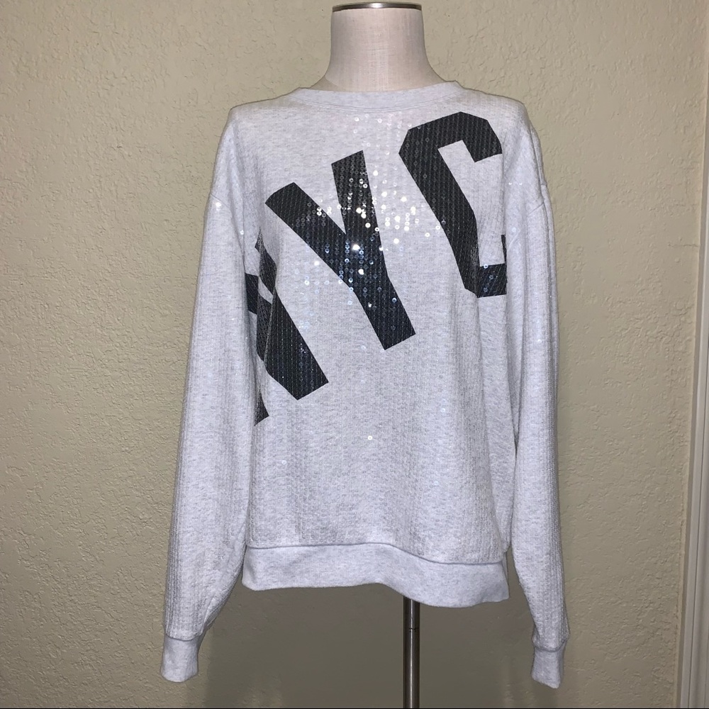 NYC PINK Full Sequin Sweatshirt